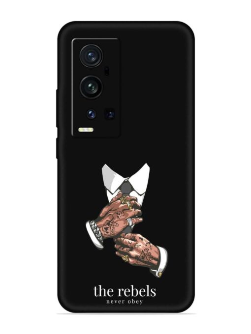 Rebels Slogan Man Embossed Soft Silicone Case for Vivo X60 Pro Plus