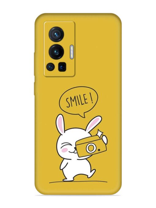 Hey Smile Please Embossed Soft Silicone Case for Vivo X70 Pro (5G) Zapvi