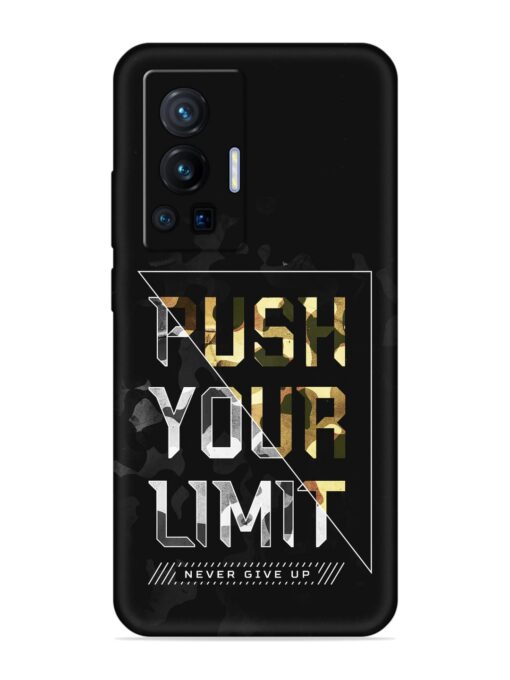 Push Your Limits Embossed Soft Silicone Case for Vivo X70 Pro (5G) Zapvi