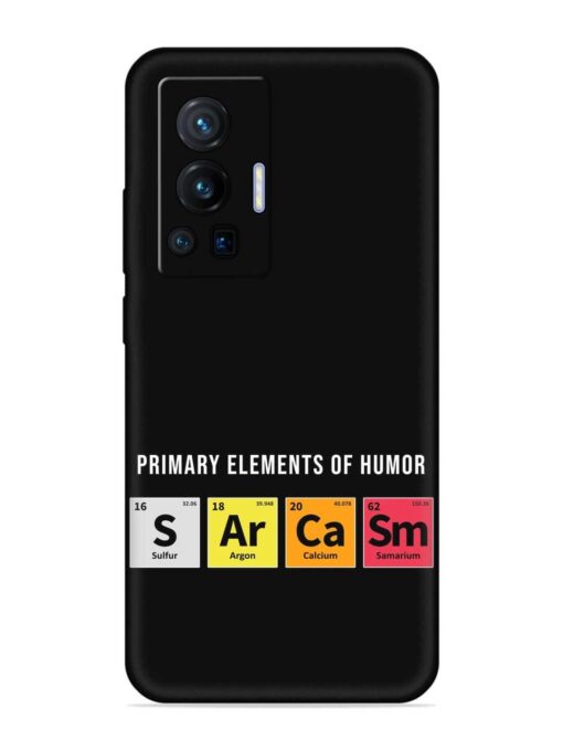 Primary Elements Humor Embossed Soft Silicone Case for Vivo X70 Pro (5G) Zapvi