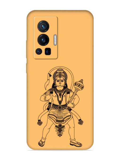 Indian God Hanuman Embossed Soft Silicone Case for Vivo X70 Pro (5G) Zapvi