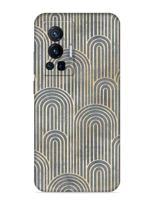 Art Deco Style Embossed Soft Silicone Case for Vivo X70 Pro (5G) Zapvi