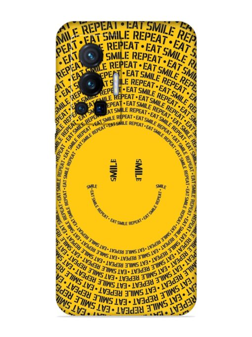 Smiley Embossed Soft Silicone Case for Vivo X70 Pro (5G) Zapvi