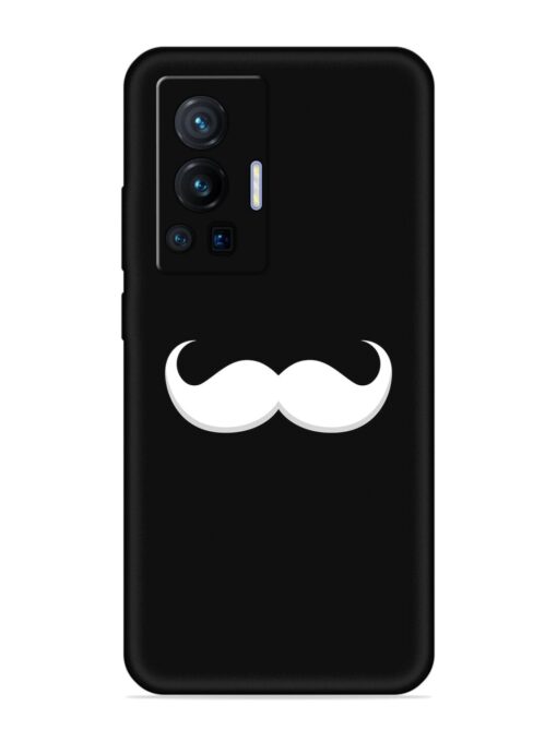 Mustache Vector Embossed Soft Silicone Case for Vivo X70 Pro (5G) Zapvi