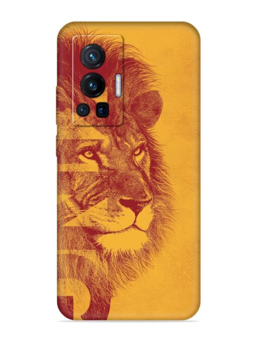 Gold Lion Crown Art Embossed Soft Silicone Case for Vivo X70 Pro (5G) Zapvi