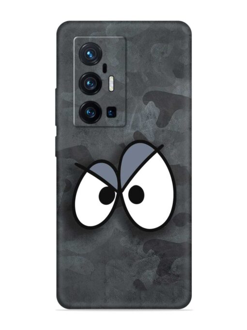 Big Eyes Night Mode Embossed Soft Silicone Case for Vivo X70 Pro Plus