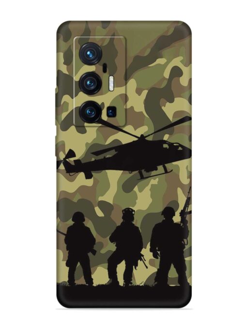 Army Heros Embossed Soft Silicone Case for Vivo X70 Pro Plus Zapvi