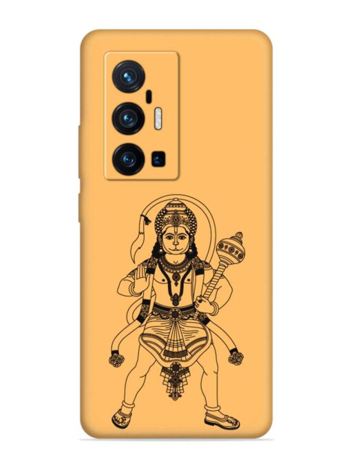 Indian God Hanuman Embossed Soft Silicone Case for Vivo X70 Pro Plus Zapvi