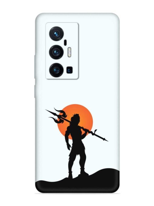 Lord Mahadev Trendy Embossed Soft Silicone Case for Vivo X70 Pro Plus