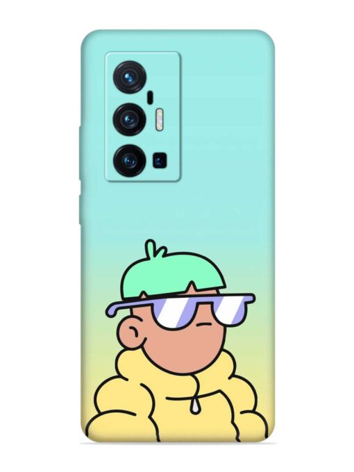 Doodles Cool Character Embossed Soft Silicone Case for Vivo X70 Pro Plus Zapvi