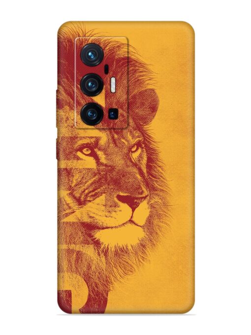 Gold Lion Crown Art Embossed Soft Silicone Case for Vivo X70 Pro Plus Zapvi