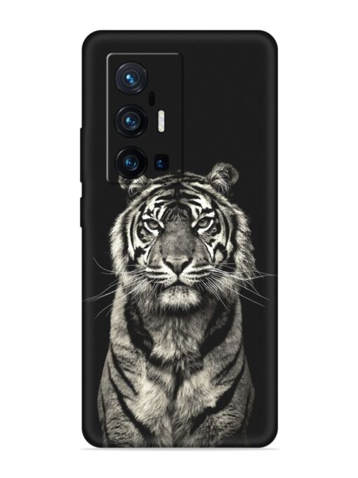 Tiger Art Embossed Soft Silicone Case for Vivo X70 Pro Plus Zapvi