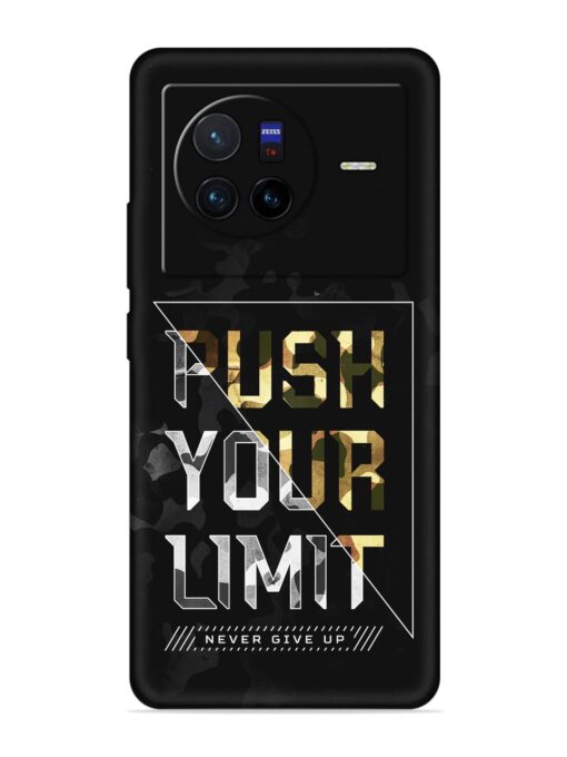 Push Your Limits Embossed Soft Silicone Case for Vivo X80