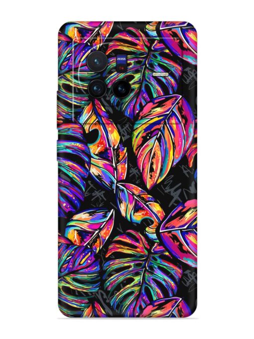 Tropical Seamless Vector Embossed Soft Silicone Case for Vivo X80