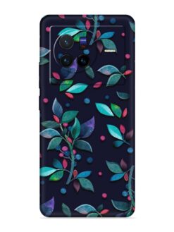 Decorative Watercolor Flower Embossed Soft Silicone Case for Vivo X80