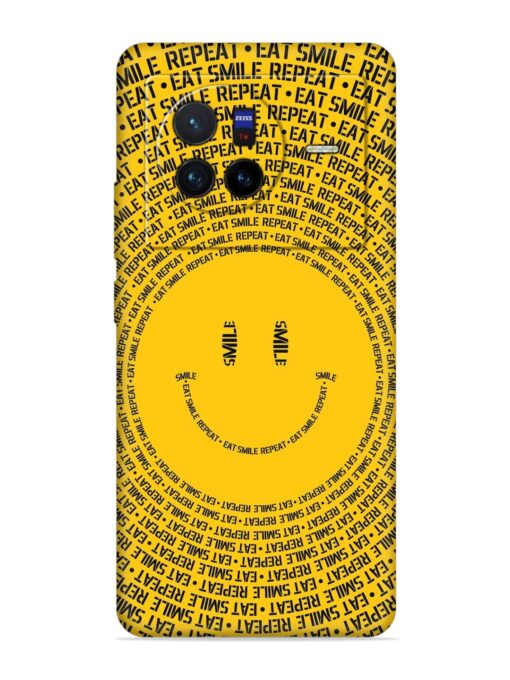 Smiley Embossed Soft Silicone Case for Vivo X80