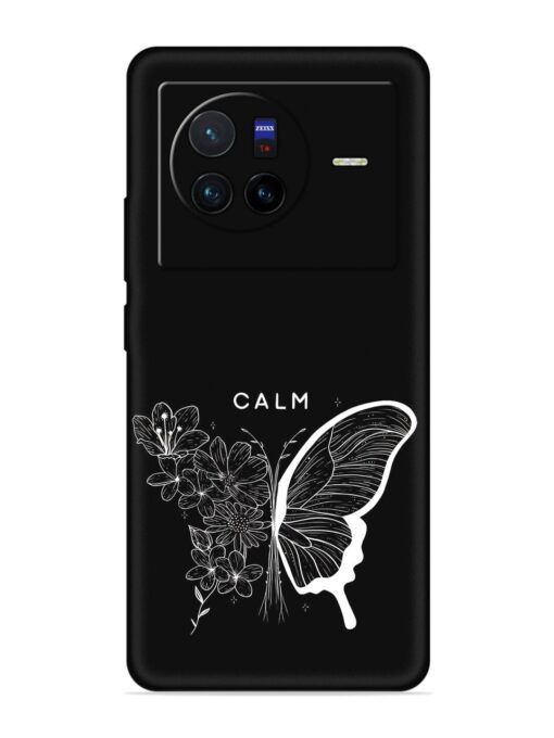 Calm Embossed Soft Silicone Case for Vivo X80