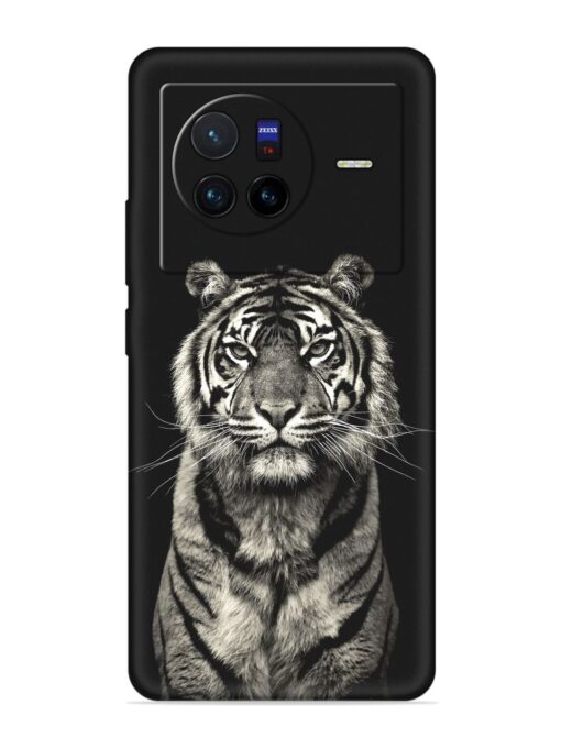 Tiger Art Embossed Soft Silicone Case for Vivo X80