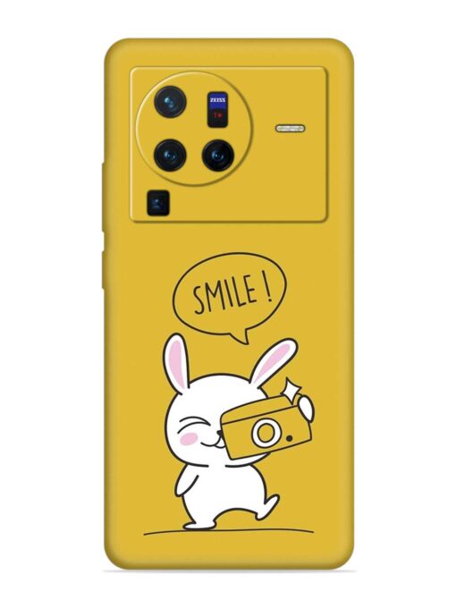 Hey Smile Please Embossed Soft Silicone Case for Vivo X80 Pro Zapvi