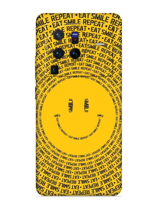 Smiley Embossed Soft Silicone Case for Vivo X80 Pro Zapvi