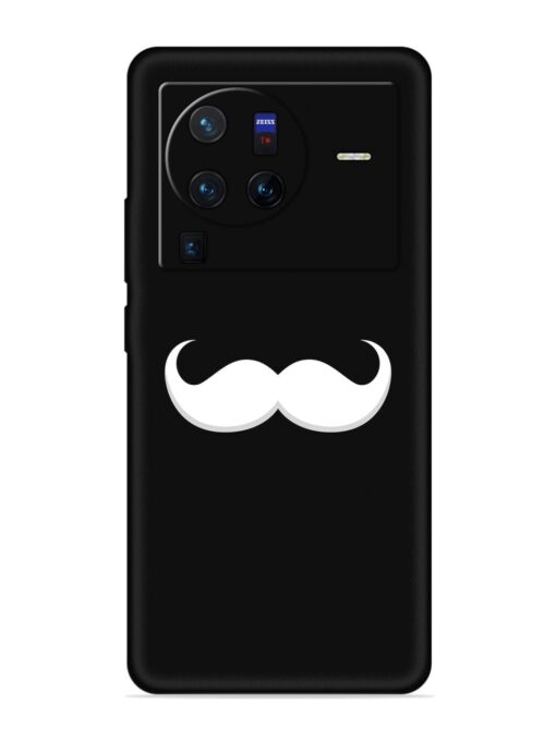 Mustache Vector Embossed Soft Silicone Case for Vivo X80 Pro