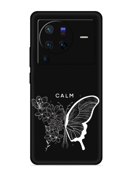 Calm Embossed Soft Silicone Case for Vivo X80 Pro Zapvi