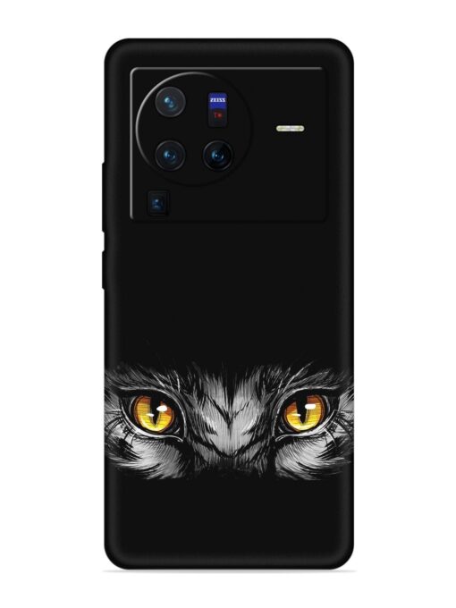 Scary Eye Embossed Soft Silicone Case for Vivo X80 Pro