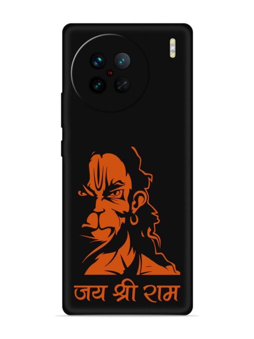 Angry Hanuman Embossed Soft Silicone Case for Vivo X90 Zapvi