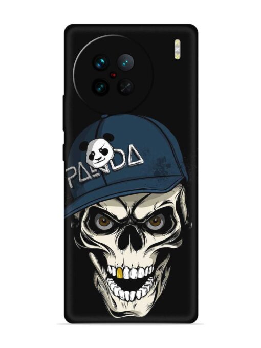 Panda Skull Embossed Soft Silicone Case for Vivo X90 Zapvi