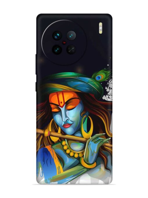 Krishna Art Embossed Soft Silicone Case for Vivo X90