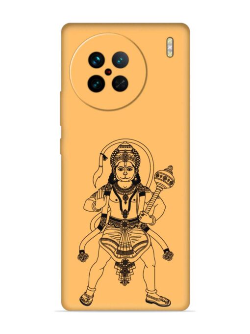 Indian God Hanuman Embossed Soft Silicone Case for Vivo X90