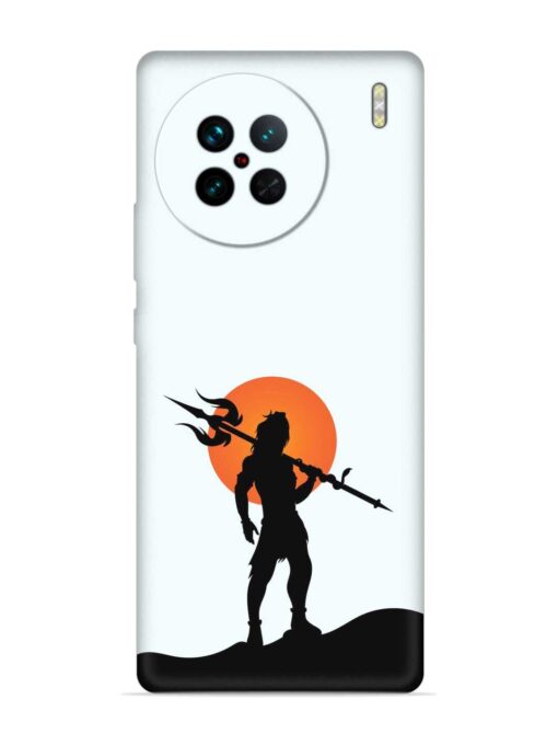 Lord Mahadev Trendy Embossed Soft Silicone Case for Vivo X90 Zapvi