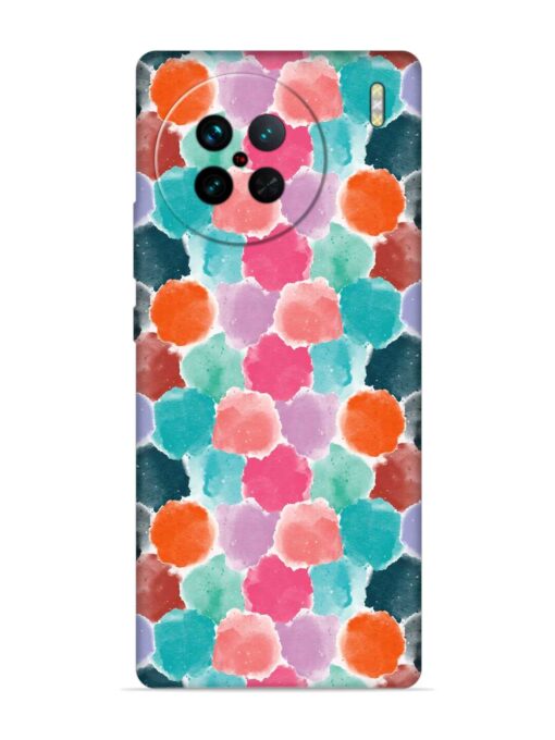 Colorful Seamless Pattern Embossed Soft Silicone Case for Vivo X90 Zapvi