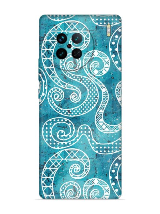 Vintage Curved Seamless Embossed Soft Silicone Case for Vivo X90 Zapvi