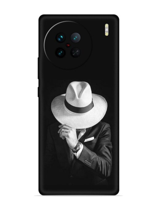 Men Under Hat Embossed Soft Silicone Case for Vivo X90