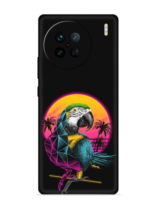 Rad Parrot Embossed Soft Silicone Case for Vivo X90