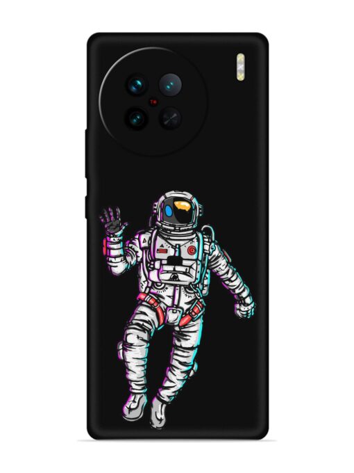 Spaceman Embossed Soft Silicone Case for Vivo X90 Zapvi