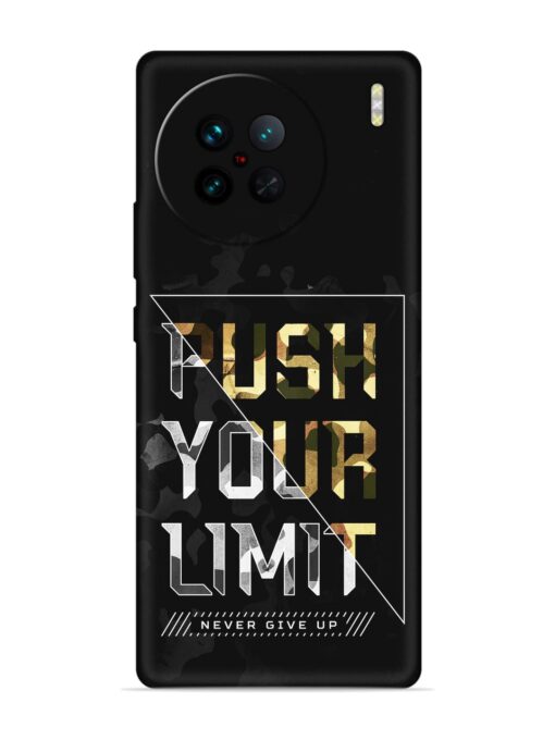 Push Your Limits Embossed Soft Silicone Case for Vivo X90 Pro Zapvi