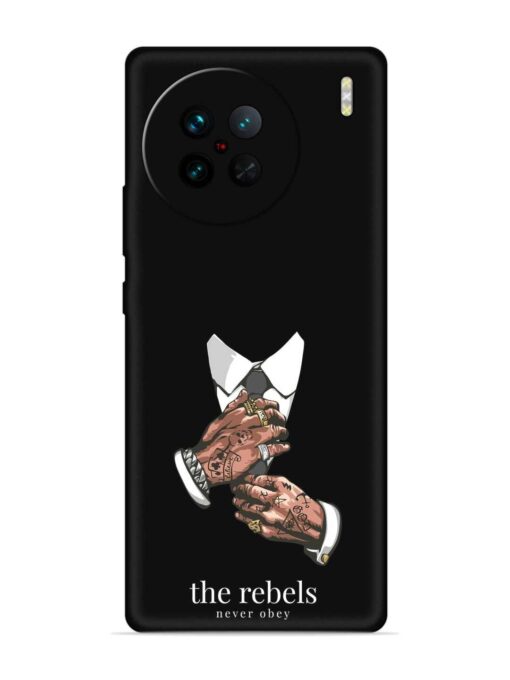 Rebels Slogan Man Embossed Soft Silicone Case for Vivo X90 Pro