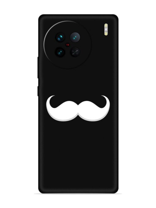 Mustache Vector Embossed Soft Silicone Case for Vivo X90 Pro Zapvi