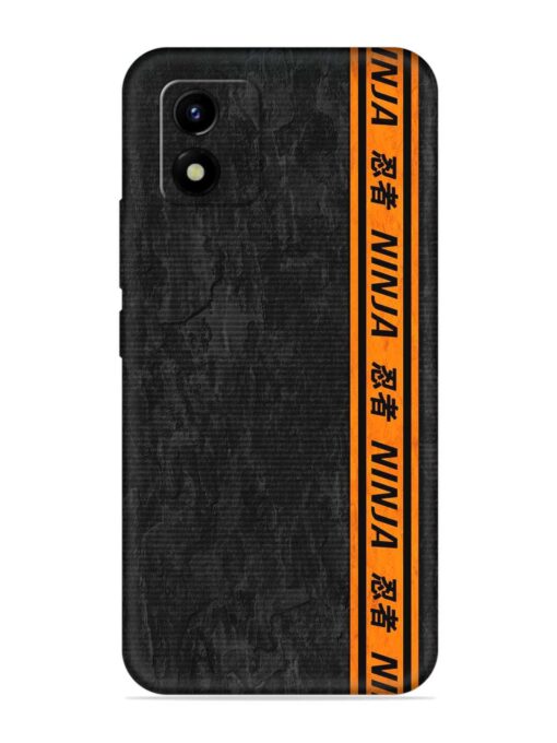 Ninja Srtips Embossed Soft Silicone Case for Vivo Y01