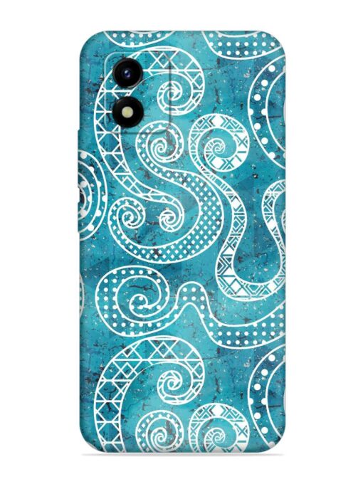 Vintage Curved Seamless Embossed Soft Silicone Case for Vivo Y01 Zapvi