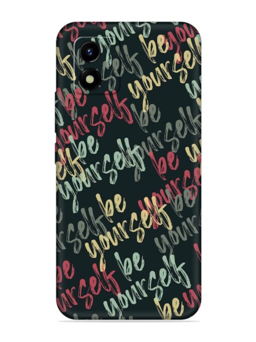 Yourself Seamless Embossed Soft Silicone Case for Vivo Y01 Zapvi