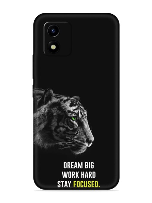 Dream Big Work Hard Embossed Soft Silicone Case for Vivo Y01