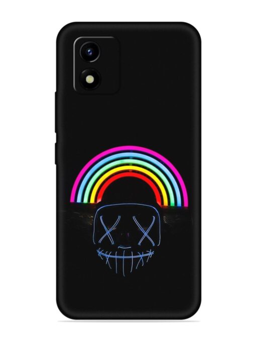 Mask Rainbow Embossed Soft Silicone Case for Vivo Y01