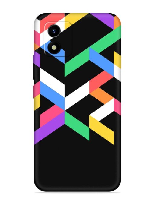 Colorshape Abstarct Embossed Soft Silicone Case for Vivo Y01 Zapvi