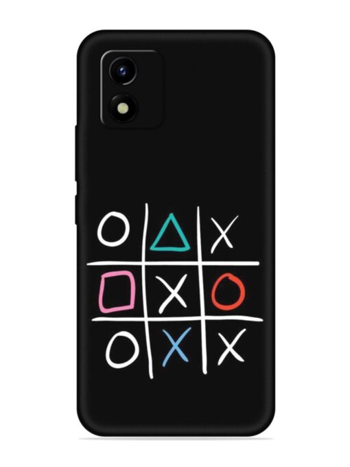 Super Neon Tic-Tac-Toe Embossed Soft Silicone Case for Vivo Y01 Zapvi