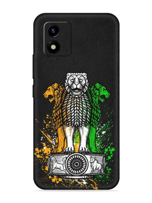 Pillars Of Ashoka Embossed Soft Silicone Case for Vivo Y01