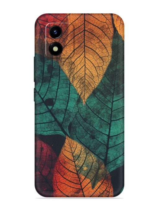 Leaves Artwork Embossed Soft Silicone Case for Vivo Y01