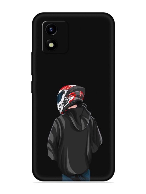 Motorcycle Rider Embossed Soft Silicone Case for Vivo Y01 Zapvi